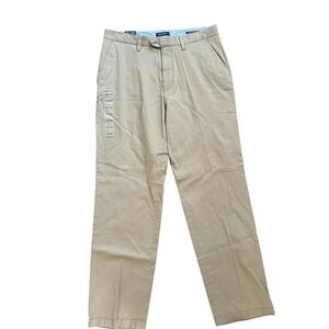 Nautica NWT The Beacon Pant. Khaki, Tailored Fit Mens SZ 32/30